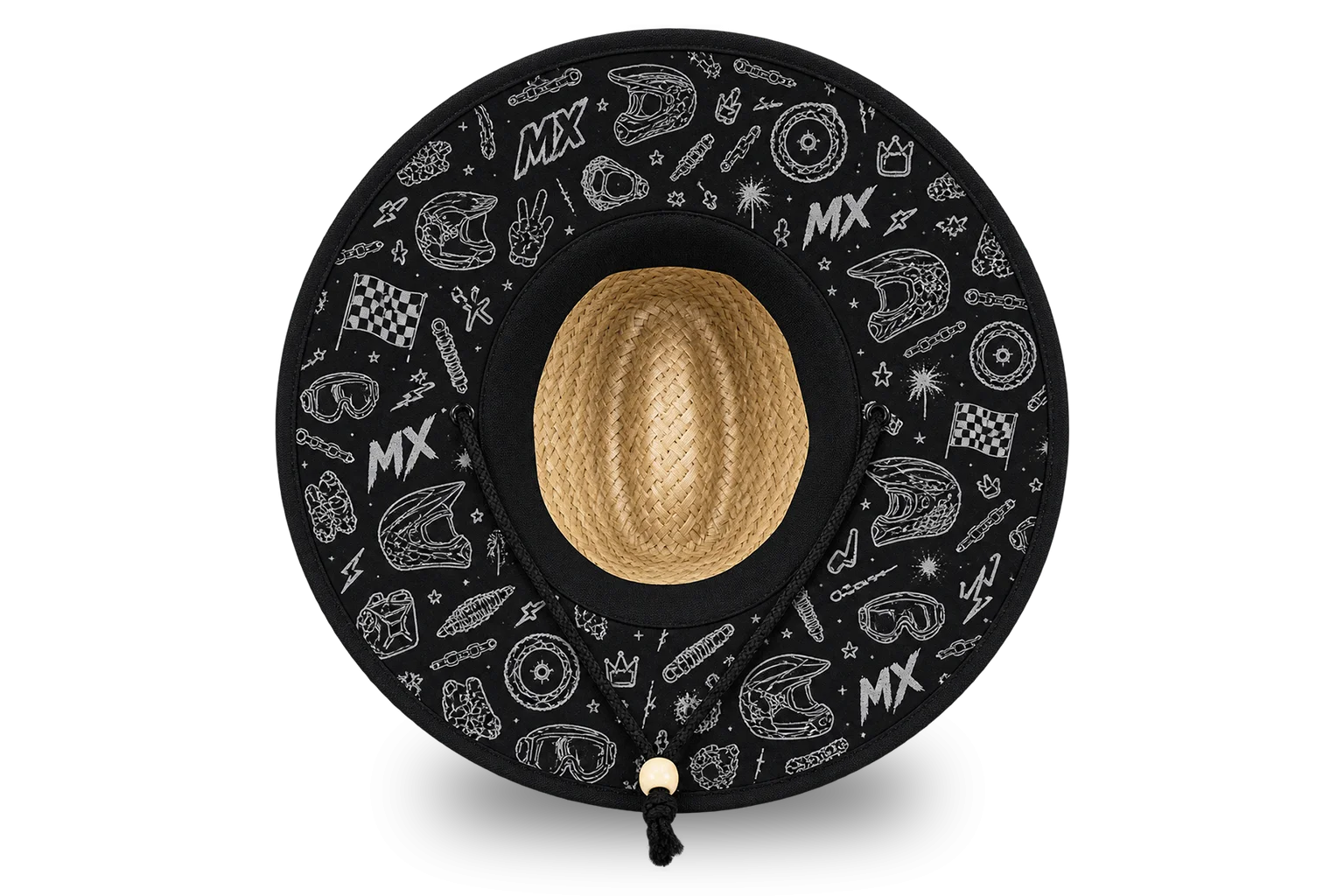 Sombrero de paja motocross paddock