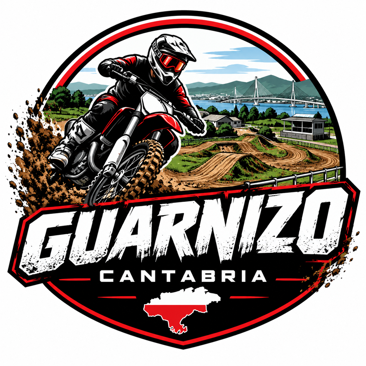 Logotipo de Circuito de Motocross de Guarnizo