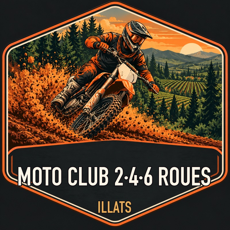 Logotipo de Moto Club 2 4 6 Roues