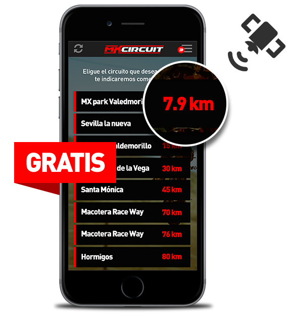 Listado de circuitos cercanos en MXCircuit