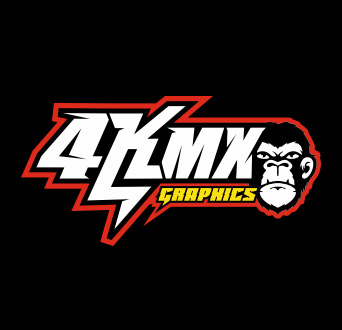 Logo van 4KMX · Custom MX Graphics